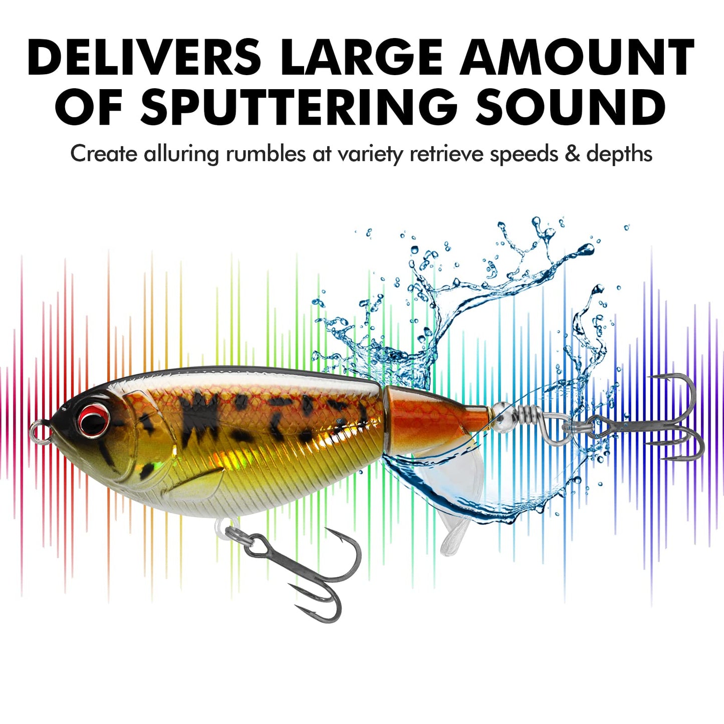 TRUSCEND Suspending Jerkbait Fishing Lures, Precision-Engineered Minnow with Sound, Flash & Irresistible Action, Cast Farther, Glow Brighter and Rattle Louder Jerkbaits for Bass Walleye Pike Catfish