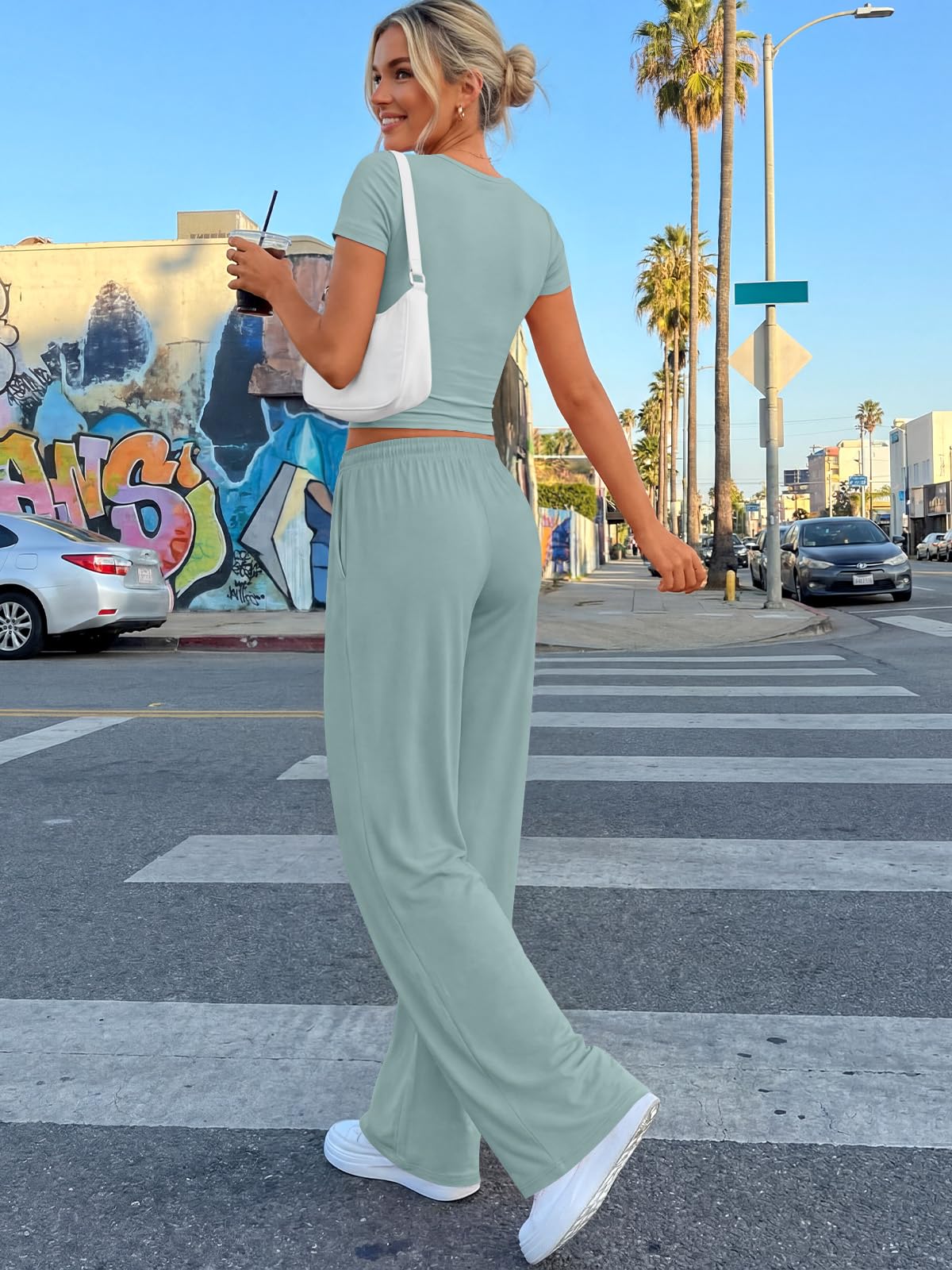 Trendy Queen Womens Petite 2 Two Piece Set 2026 Summer Workout Beach Vacation Cruise Gym Clothes Spring Fashion Lounge Matching School Comfy Airport Travel Outfit Athleisure Clothing