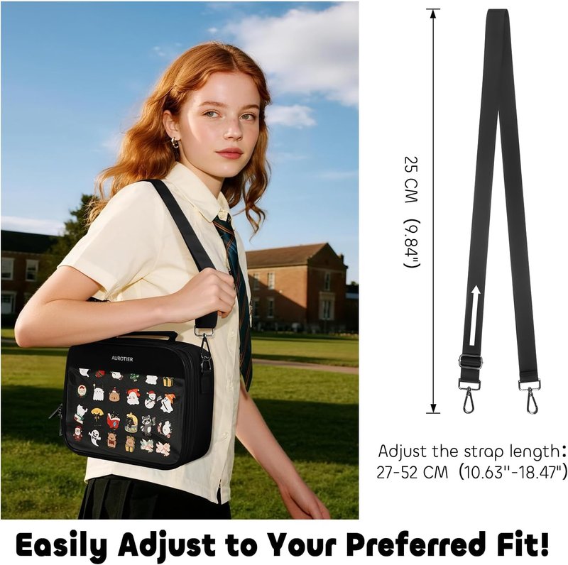 Enamel Pin Display Book - 12-Page Collection Case for Pins, Patches & Medals | Crossbody Bag Design