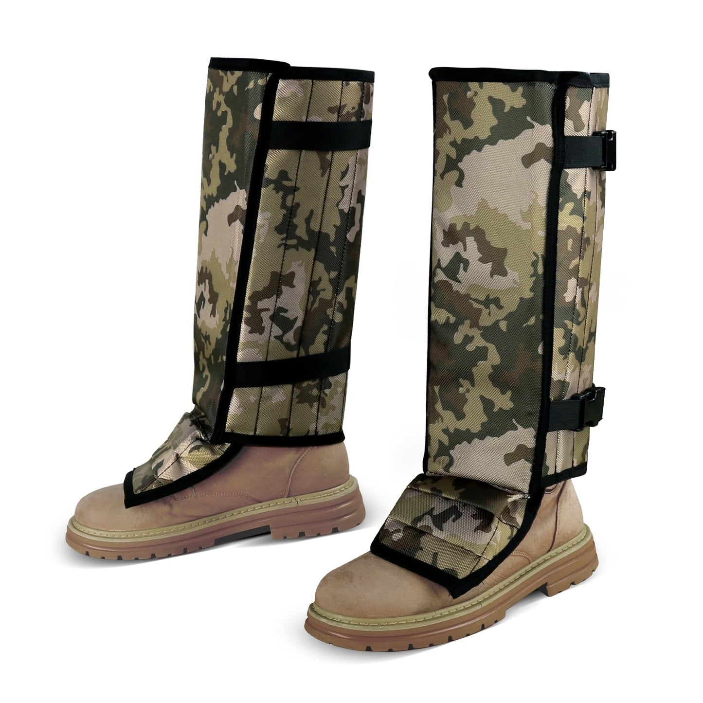 Panbofoda Snake Gaiters for Hunting,Waterproof Snake Guards,Snake Bite Protection for Lower Legs, Adjustable Size for Hunting Hiking and Farm