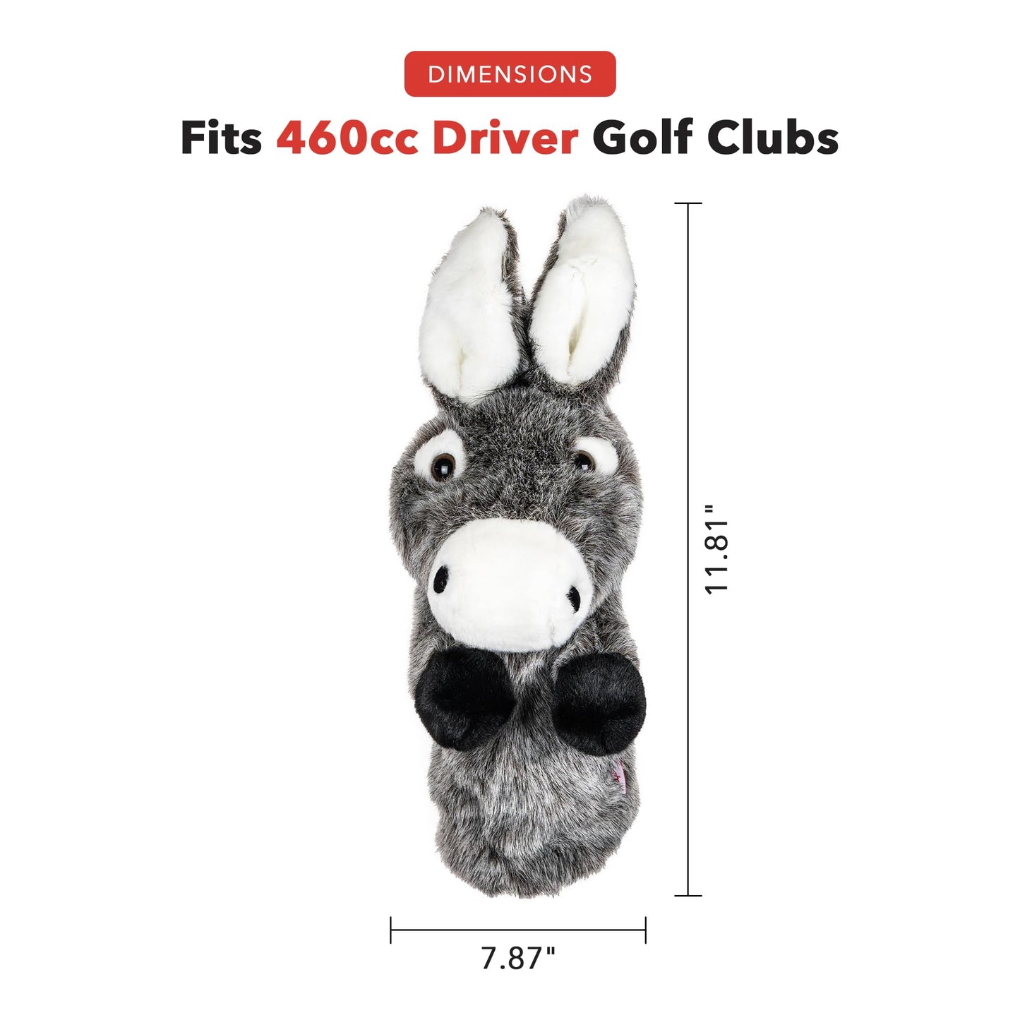 Daphne's Headcovers Donkey Driver Headcover Premium Driver Headcovers Funny Golf Club Covers Stylish Protection for Your Clubs Men's Golf Gear Driver Headcover for Men and Women