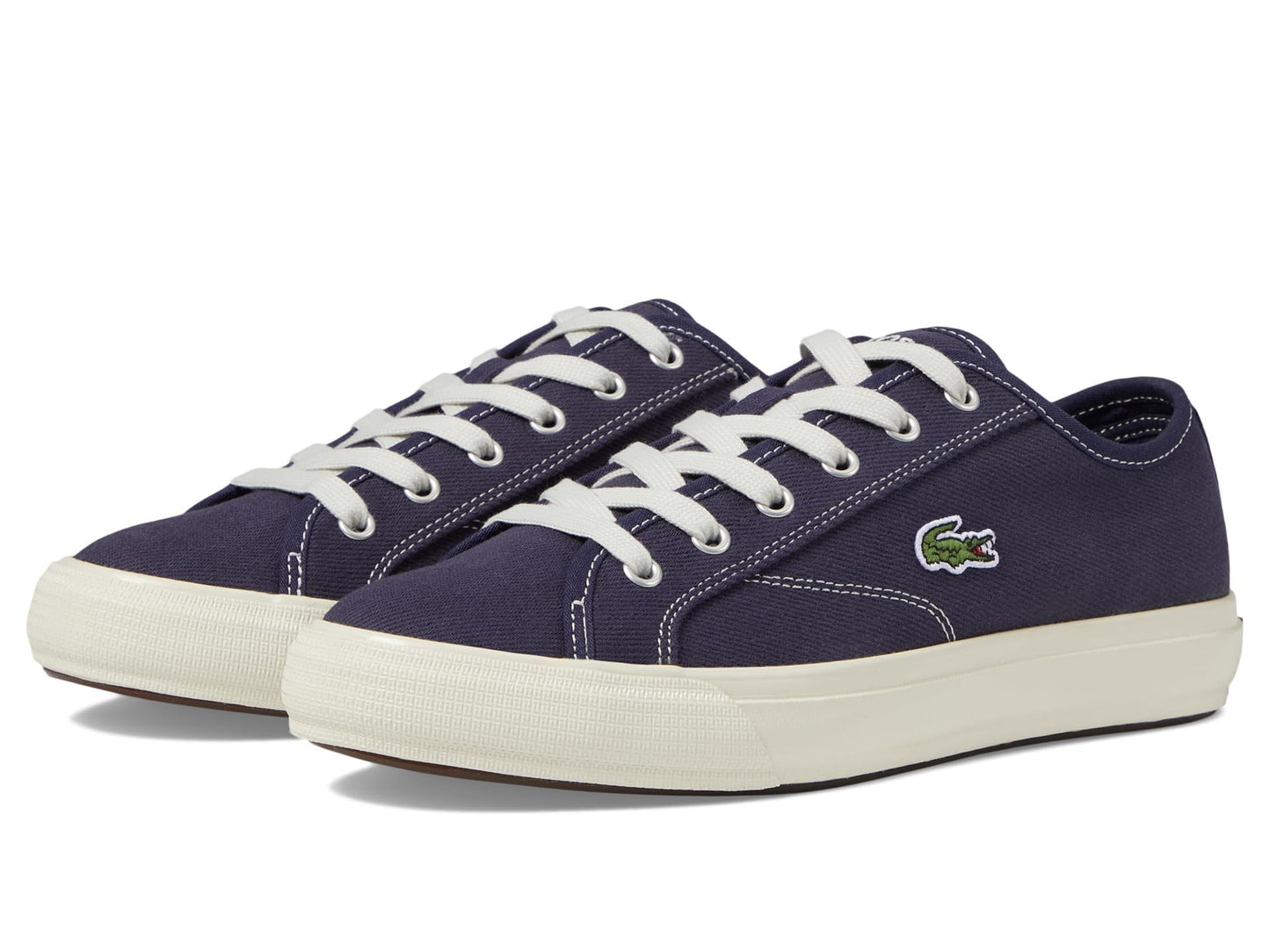 Lacoste Men's BACKCOURT Sneaker, NVY/Off WHT, 13