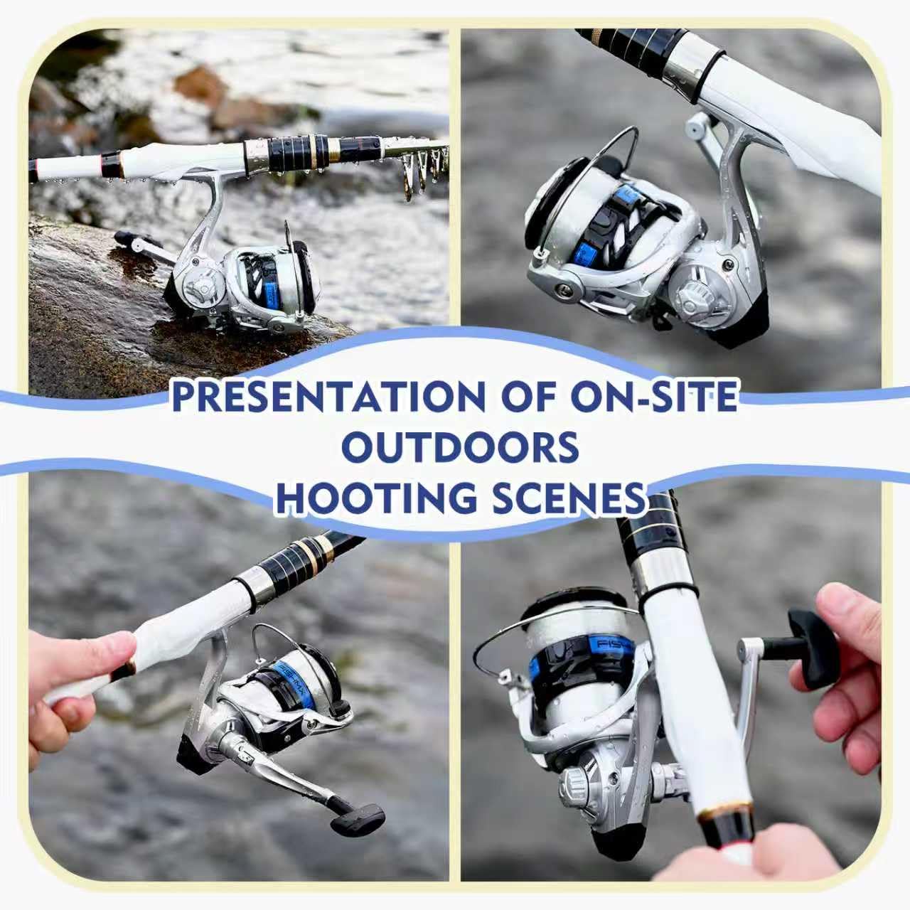 Telescopic Fishing Rod and Reel Combo, 2PCS Collapsible Fishing Pole with Spinning Reel Lures and Carrier Bag for Saltwater Freshwater Bass Fishing Gear