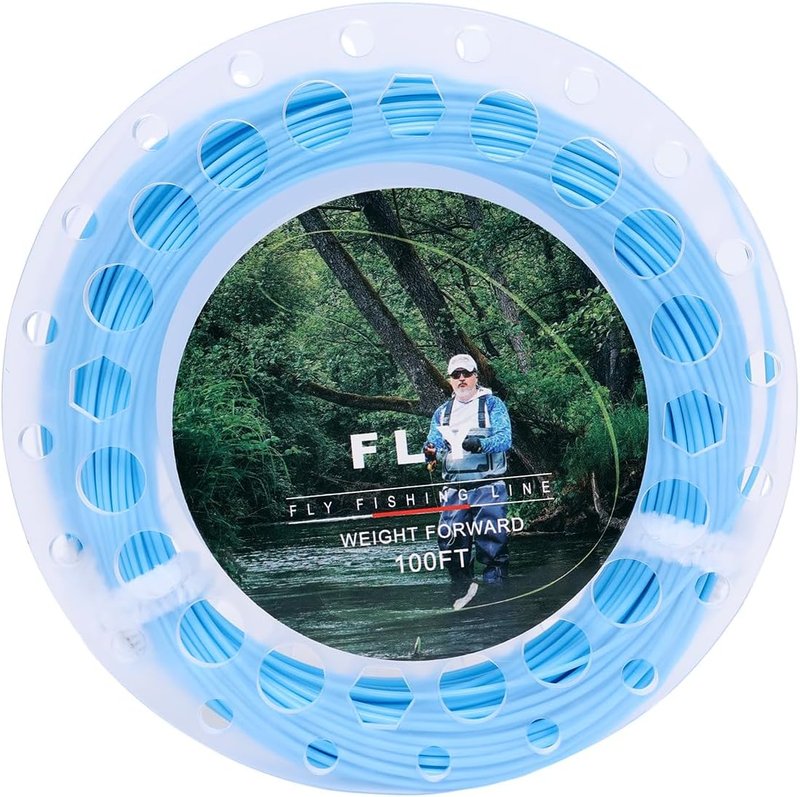 Floating Fly Fishing Line - Weight Forward Design with 2 Welded Loops | 100FT for Freshwater & Saltwater (3F-8F)