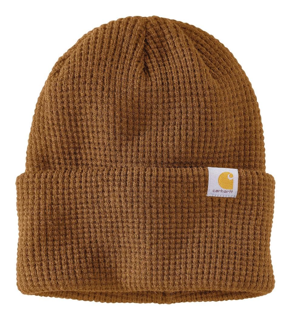 Carhartt Men's Knit Waffle Beanie, Carhartt Brown, One Size