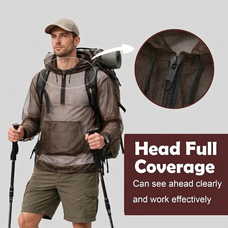 Aventik Mosquito Suit - Lightweight No-See-Ums Jacket & Pants | UV Protection for Outdoor Safety