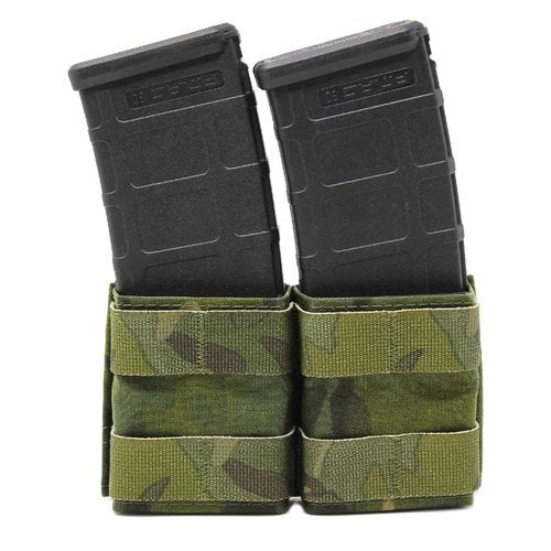 Esstac 5.56 Double KYWI Shorty Pouch (No Attachment Method, Multicam Black)