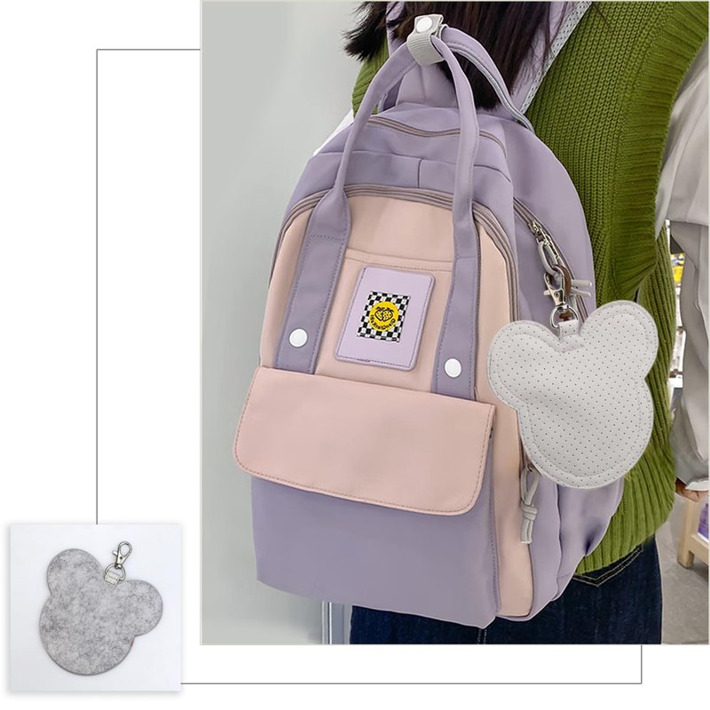 Portable Pin Display Keychain Mouse Ear Pin Trading Display for Bags Backpack Park Collection Trading Pin
