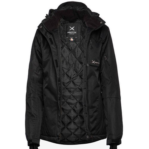 Arctix Women's Standard Insulated Quilted Lining Waterproof Taped Peak Performance Ski Snowboard Jacket, Black, X-Small