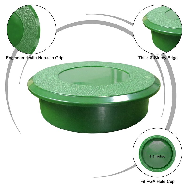KINGTOP Golf Hole Cup with Cover, Backyard Practice Putting Green, Fit PGA | LPGA | USGA Regulations, Outdoor Indoor Golf Putting Cup