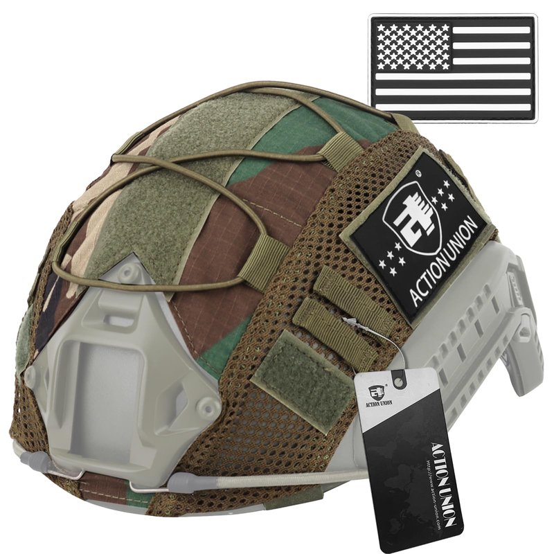 ACTIONUNION Tactical Airsoft Helmet Cover for PJ/BJ/MH Helmet (WL)
