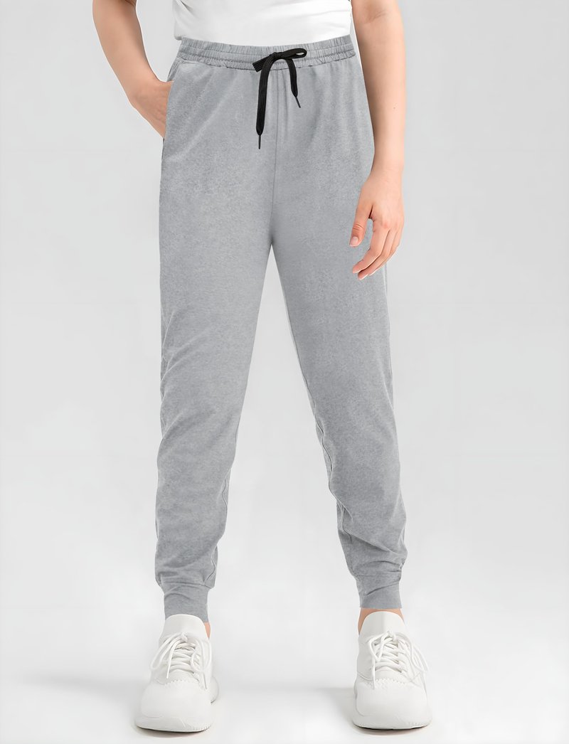 VOGRYE Girls' Sweatpants 3-Pack - Soft Cotton Jogger Pants with Pockets, Elastic Waist Athletic Active Wear for Kids