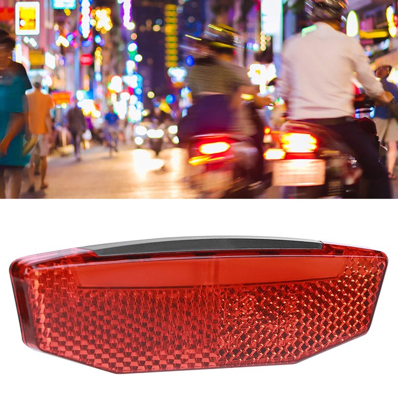 Cunyuer Night Riding Tailight, 6V-60V LED Warning Light, Waterproof, Red, Rear, E-Bike Tailight