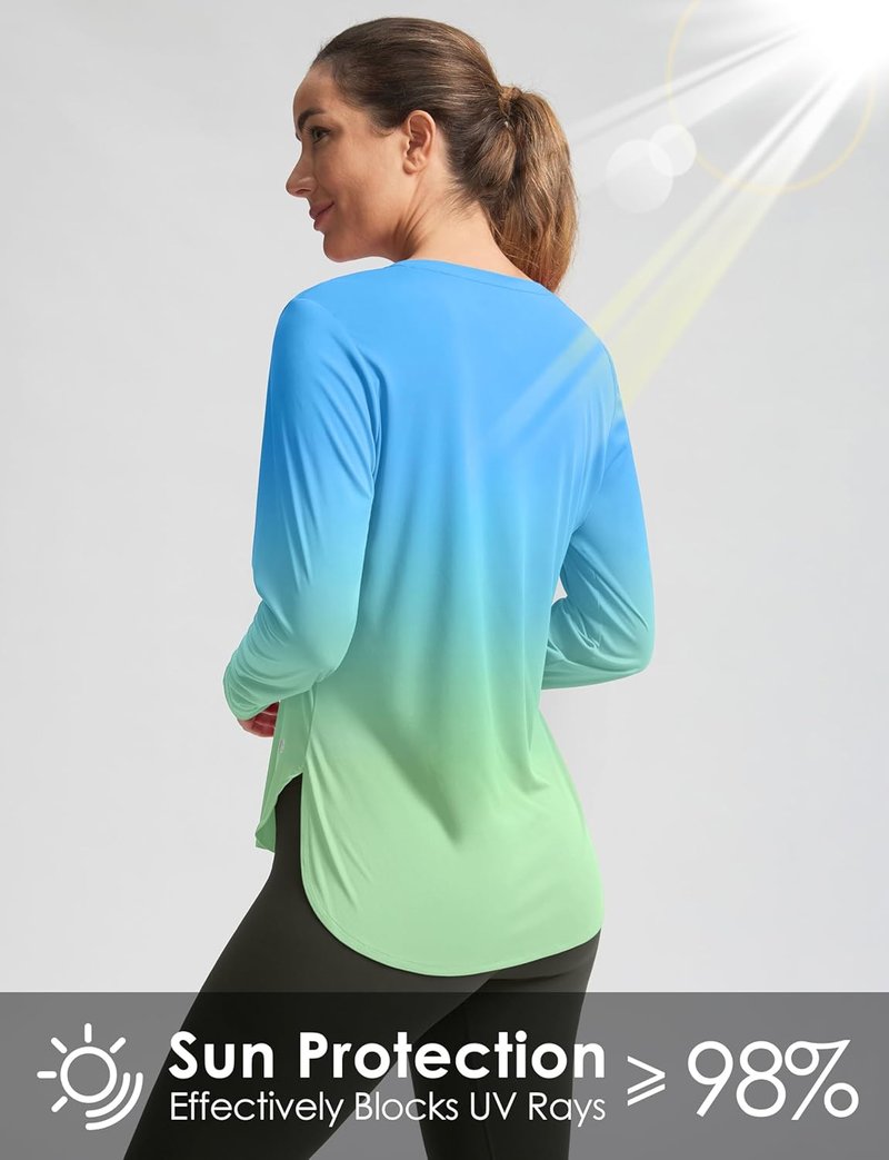 Women's Sun Shirts - UPF 50+ Long Sleeve UV Protection | Lightweight Quick-Dry Hiking Tops