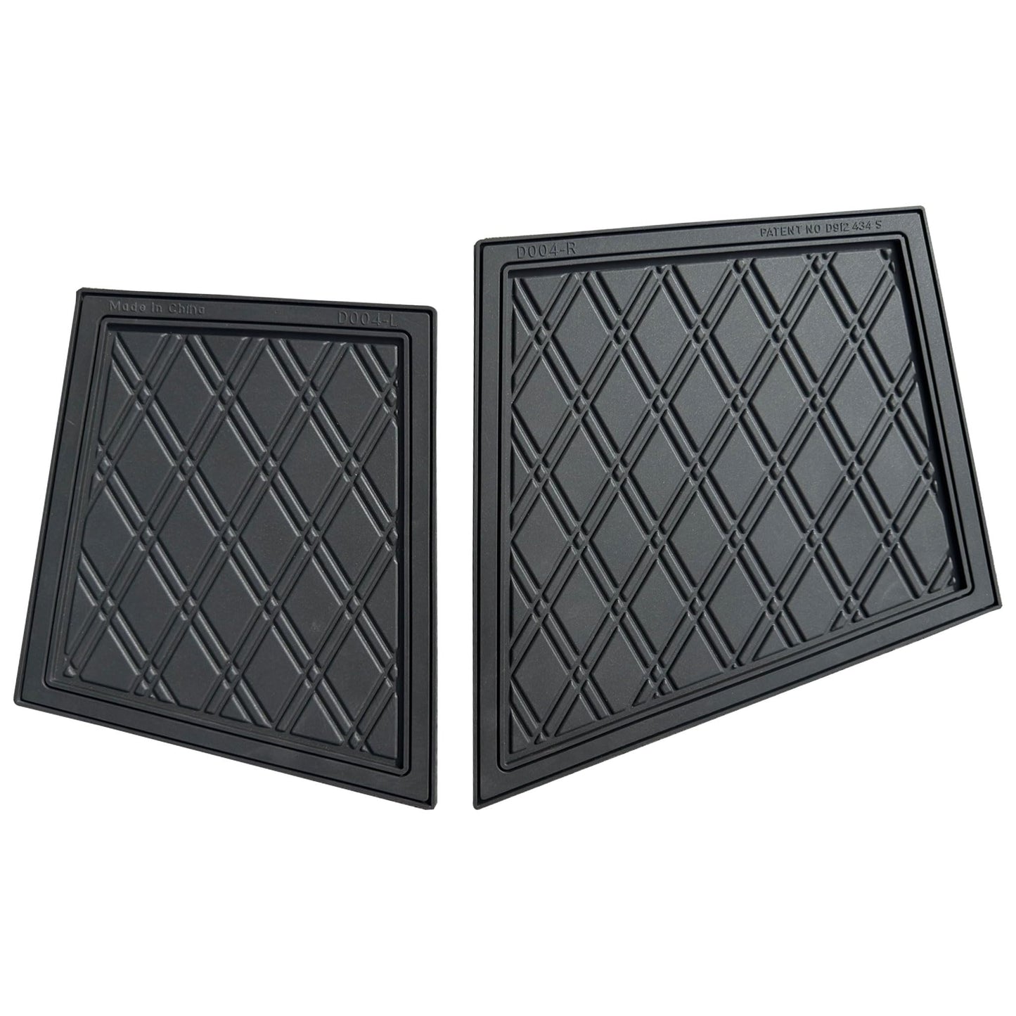 Xtreme Golf Cart Mats Dash Mats and Cubby Inserts Compatible with Yamaha Drive2 Golf Cart Models | Double Diamond Rubber Protection Liners for 2017+ DR2 Factory Dashes - Blue Trim