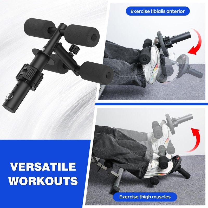 Adjustable Tib Bar, Tibialis Trainer, Tibia Dorsi Calf Raise Machine, Knees Over Toes Equipment for Strengthening Calve, Shin & Ankle, Leg Workout, Fit 2" Weight Plates & All Shoe Size
