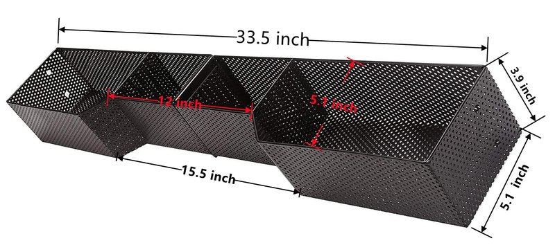 Dr.Acces Golf Cart Club Car Front Inner Storage Basket and Rack Fits Club Car Precedent & Club Car DS 2000 UP, Heavy Steel Golf Cart Mesh Basket