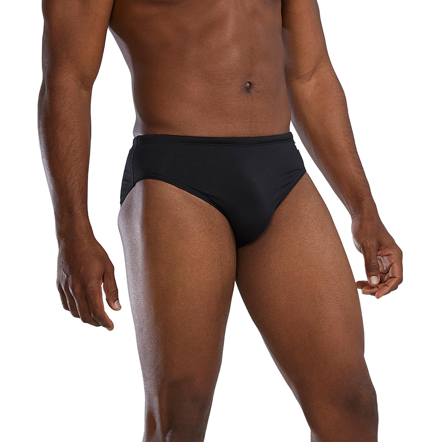 TYR Men's Durafast Elite Racer Brief Swimsuit, 28, Black