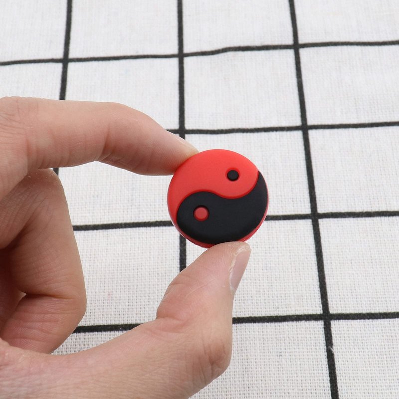 SING F LTD 20PCS Tennis Racket Shock Absorbers Traditional Chinese Tai Chi Yin Yang Pattern Silicone Vibration Dampeners for Tennis Player Sports Enthusiast