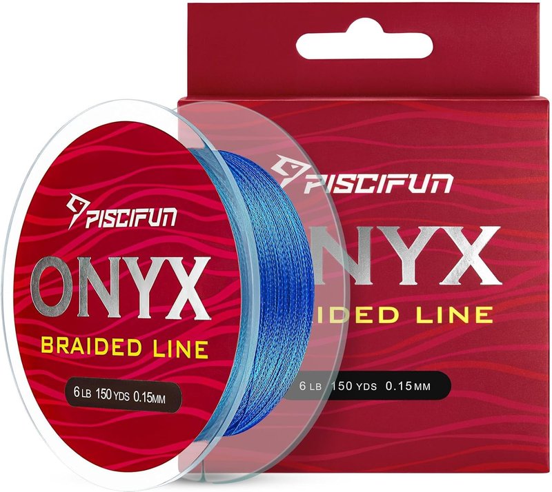 Onyx Braided Fishing Line - Super Strong, Abrasion Resistant, Zero Stretch | 6lb-150lb PE