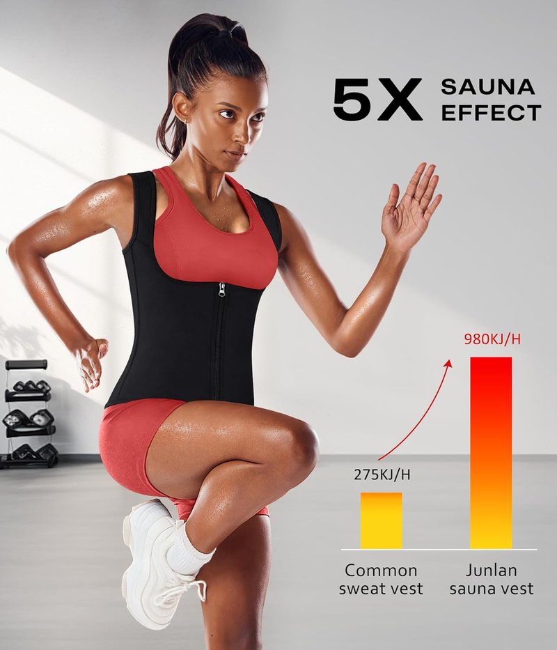 Waist Trainer for Women - Sauna Suit Sweat Vest for Effective Workout | Adjustable Fit