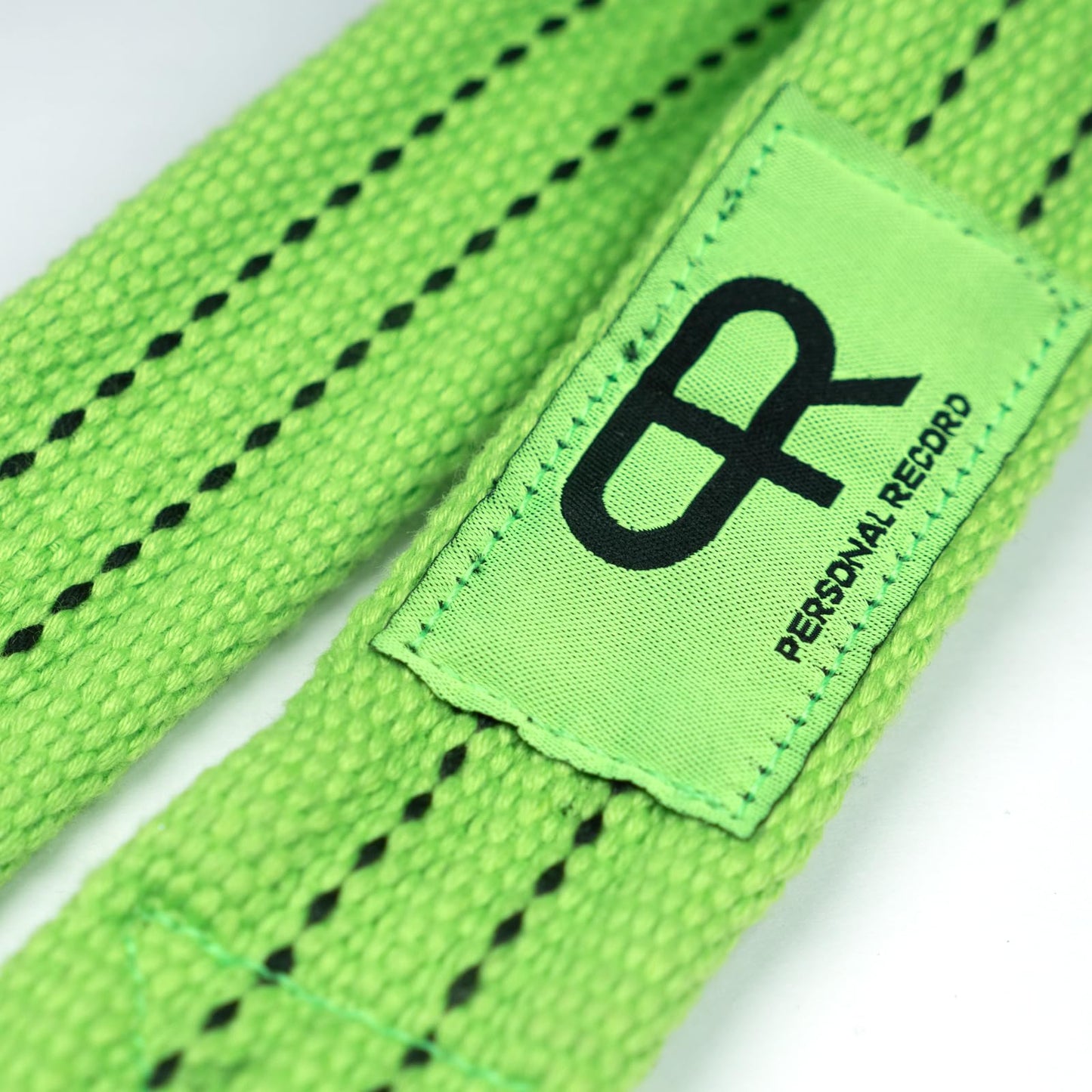 PR Lifting Straps for Weightlifting – Heavy Duty Deadlift Straps with Extra Thick Material for Grip & Wrist Support – Gym Wrist Straps for Powerlifting, Bodybuilding, Strength Training (Neon)
