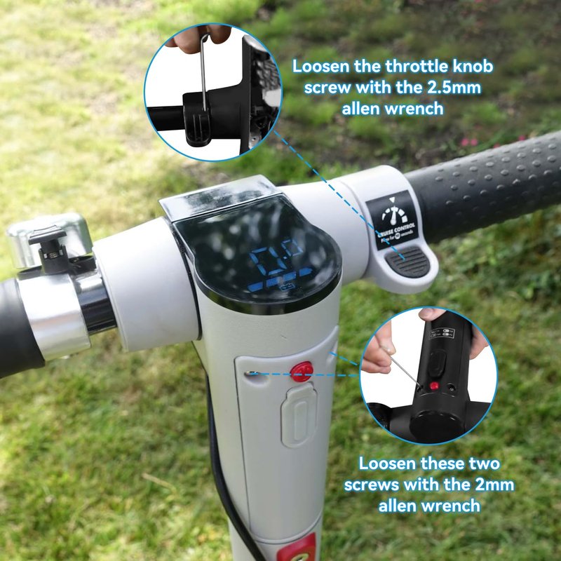 EOPOAYI Electric Scooter Thumb Throttle Accelerator & Charging Port Replacement for Gotrax GXL V2 E-Scooter GOTRAX Apex XL XR Ultra Rival Elite Accessories Parts with Hardware