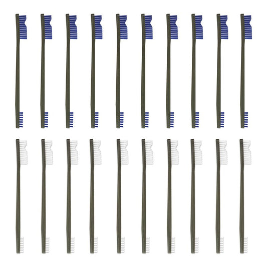 Otis Technology Blue and White Nylon AP Brush 20 Pack (10 Each)