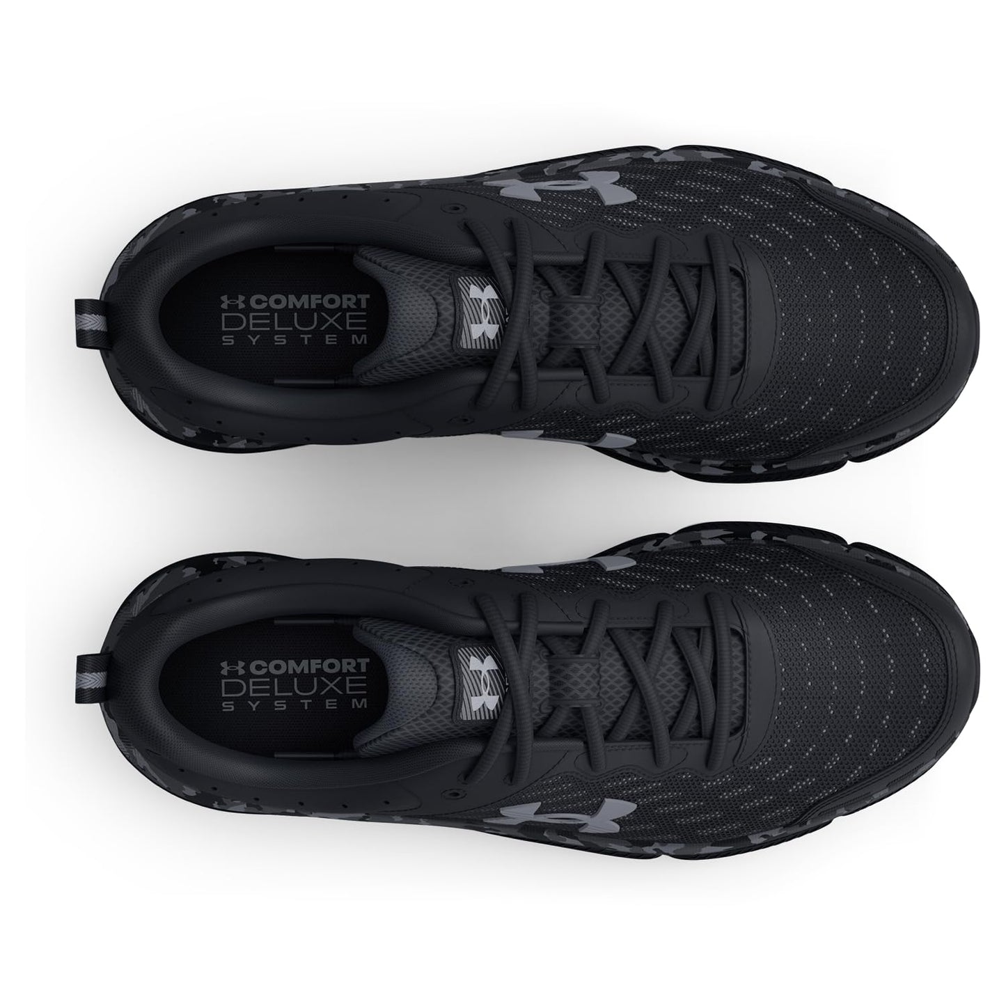 Under Armour Men's Charged Assert 10 Shoes, (001) Black/Black/Pitch Gray, 14
