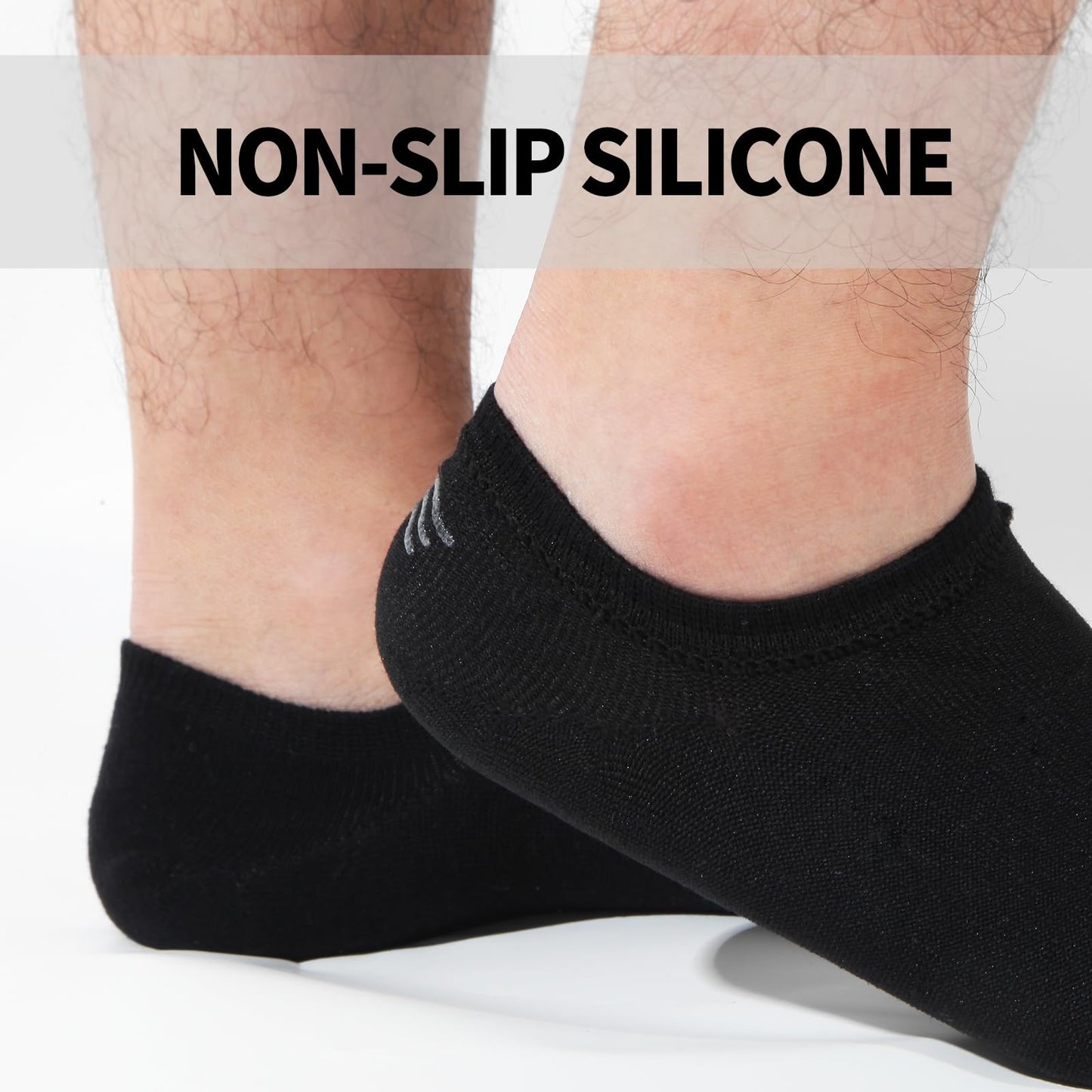 Nroktia 10 Pairs Non Slip No Show Socks Womens and Mens Low Cut Invisible Liner Ankle Socks (4 Black-4 White-2 Grey)