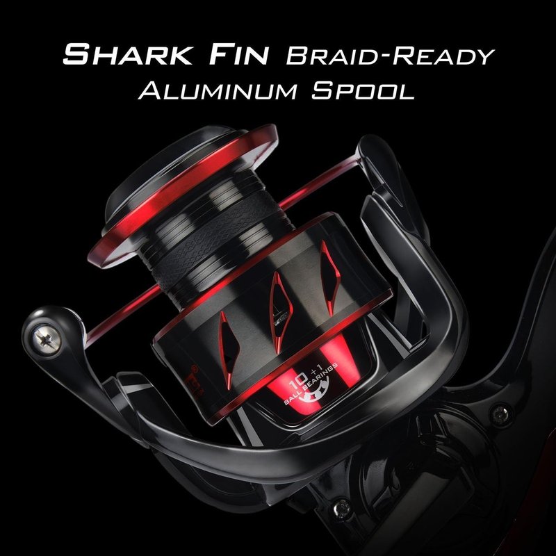 KastKing Sharky III Spinning Fishing Reel - 5000 Size | 2-Piece 8' MH Spinning Rod Combo