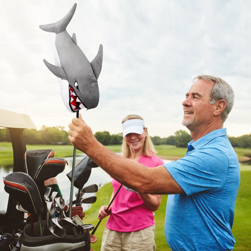 Craftsman Golf Shark Golf Club Animal Driver Head Cover Headcover Plush Funny Golf Club Head Protector