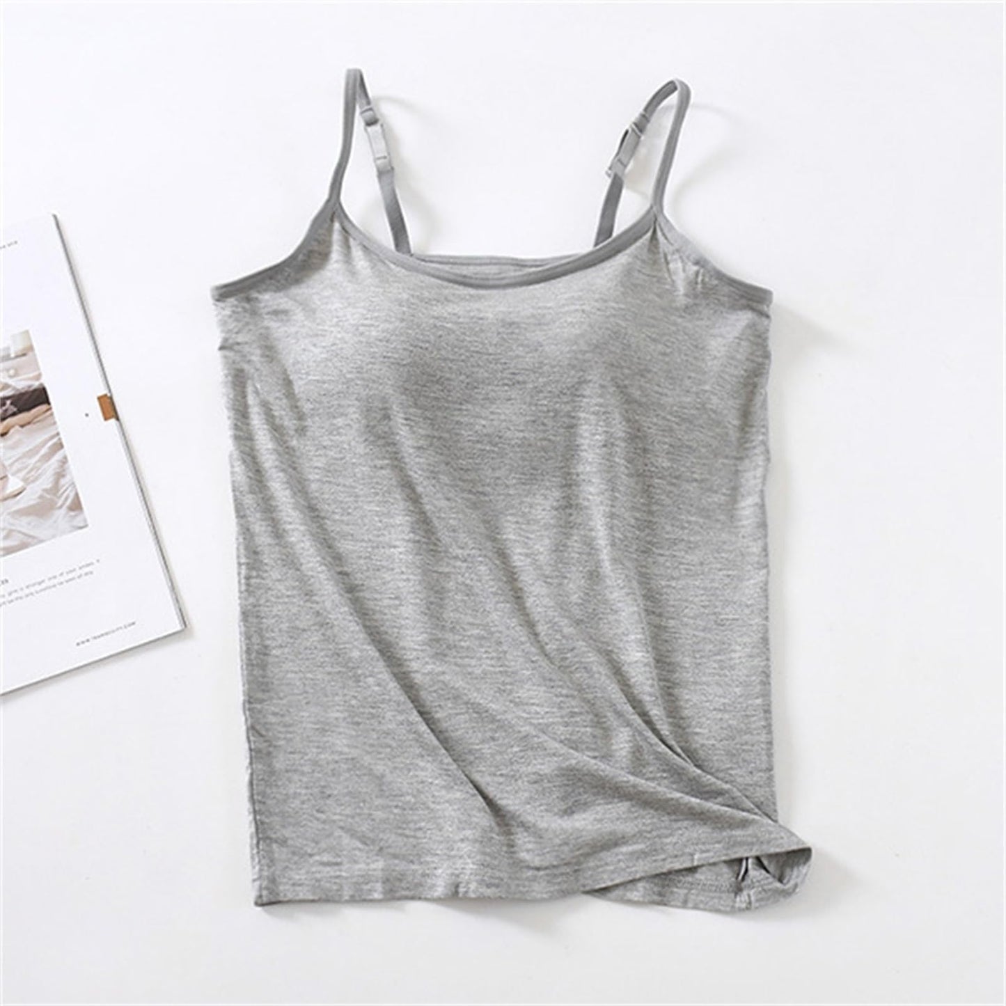 warehouse clearance my orders placed recently by me Tops with Built in Bra for Women Cami Tank Tops for Women 2024 Summer Casual Tank Tops Woman Womens Workout Tank Tops Grey XL