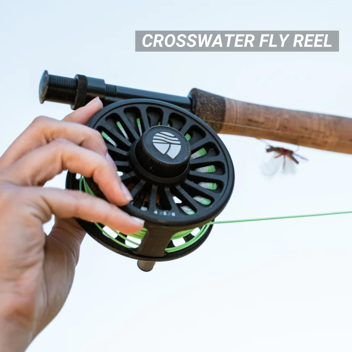 Redington Wrangler Trout Fly Fishing Kit, 5 Weight 9 Foot Rod, Crosswater Reel, Fly Line, Leader, & Carrying Case