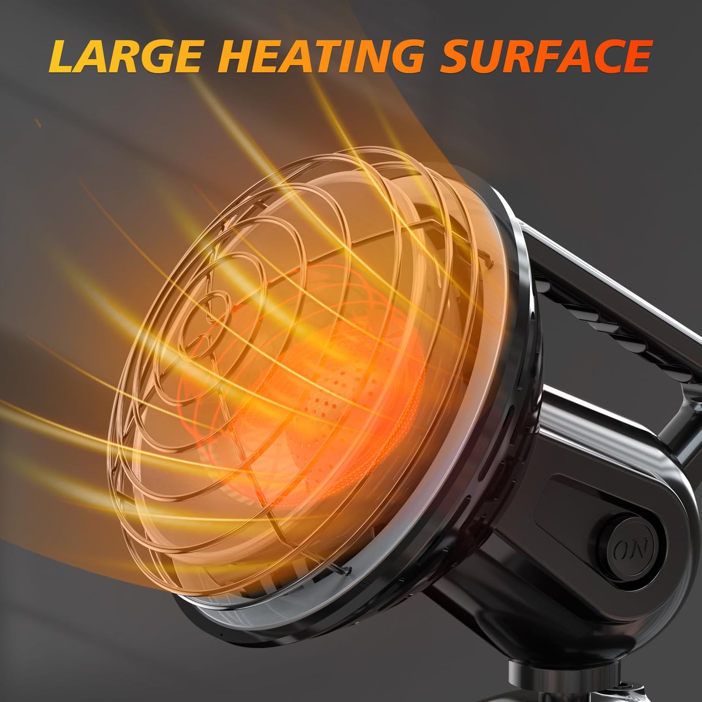 6500-BTU Golf Cart Heater 2 in 1 Portable Propane Heater for Golf and Camping Golf Cart Accessories Winter Heating Helpers（1LB Propane Tank is Not Included）