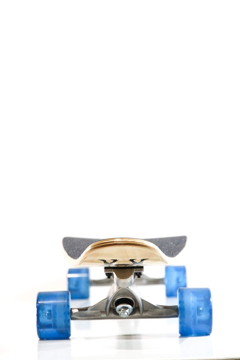 Aware Complete 38" Longboard wt 150mm Silver Reverse Kingpin Trucks, Clear Blue Wheels; 65x47mm 78A, ABEC-7 percision Bearings and 3mm Rubber risers for All Ages