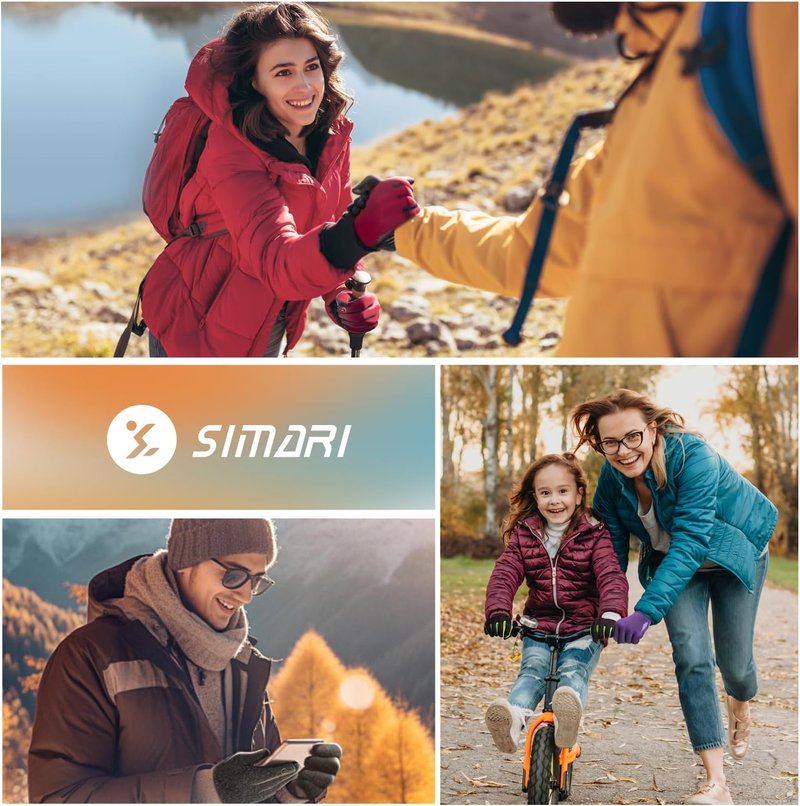 Winter Gloves for Men & Women - Thermal Touch Screen Ski & Snow Gloves for Running, Cycling, Hiking | Versatile Warm Liner