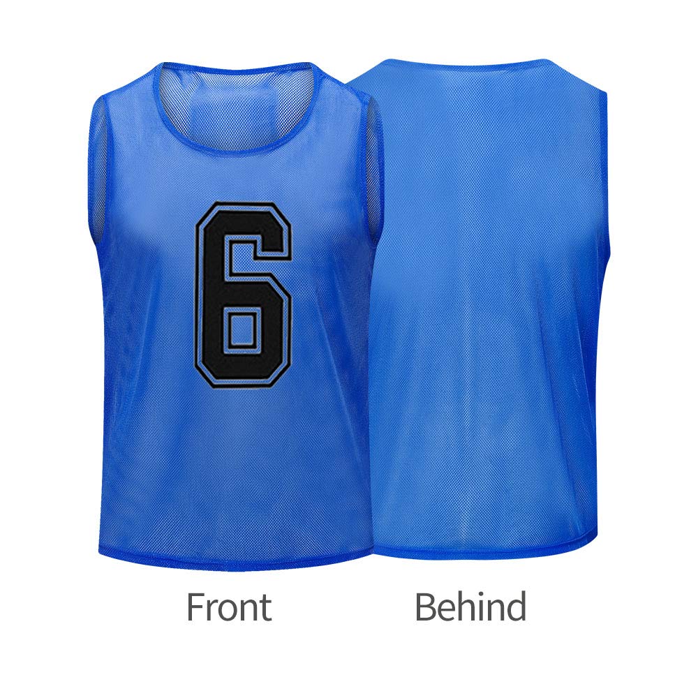 Antoyo Numbers Pinnies Adult Soccer,Scrimmage Vests for Kids Team Training