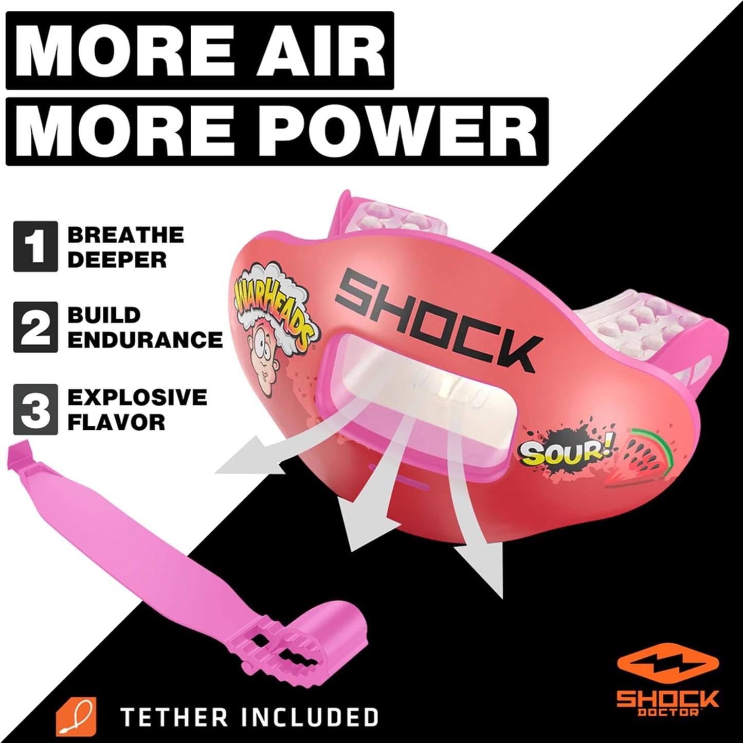 Kool Aid Lip Guard Mouth Guard | Max Air Flow, Full Protection for Braces - Instant Fit for Football, Hockey, Lacrosse