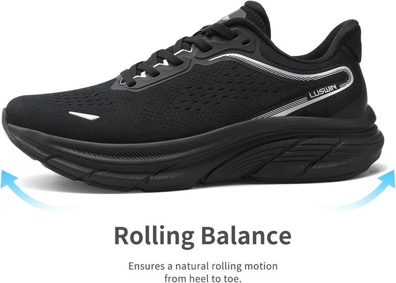 Men's Lightweight Walking Shoes - Breathable Cushioning Athletic Sneakers for Gym & Running | Non-Slip Comfort
