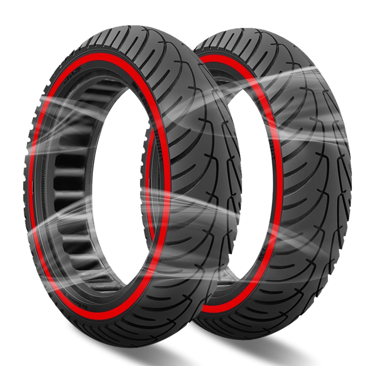 FOVNOT 8.5 Inch Solid Tire, Electric Scooter Tire Scooter Replacement Tires for Xiaomi M365 /Pro /1S /Pro2 /Essential/Gotrax Gxl V2 /Gotrax XR Front or Rear Replacement Honeycomb Solid Tires（2 PCS）