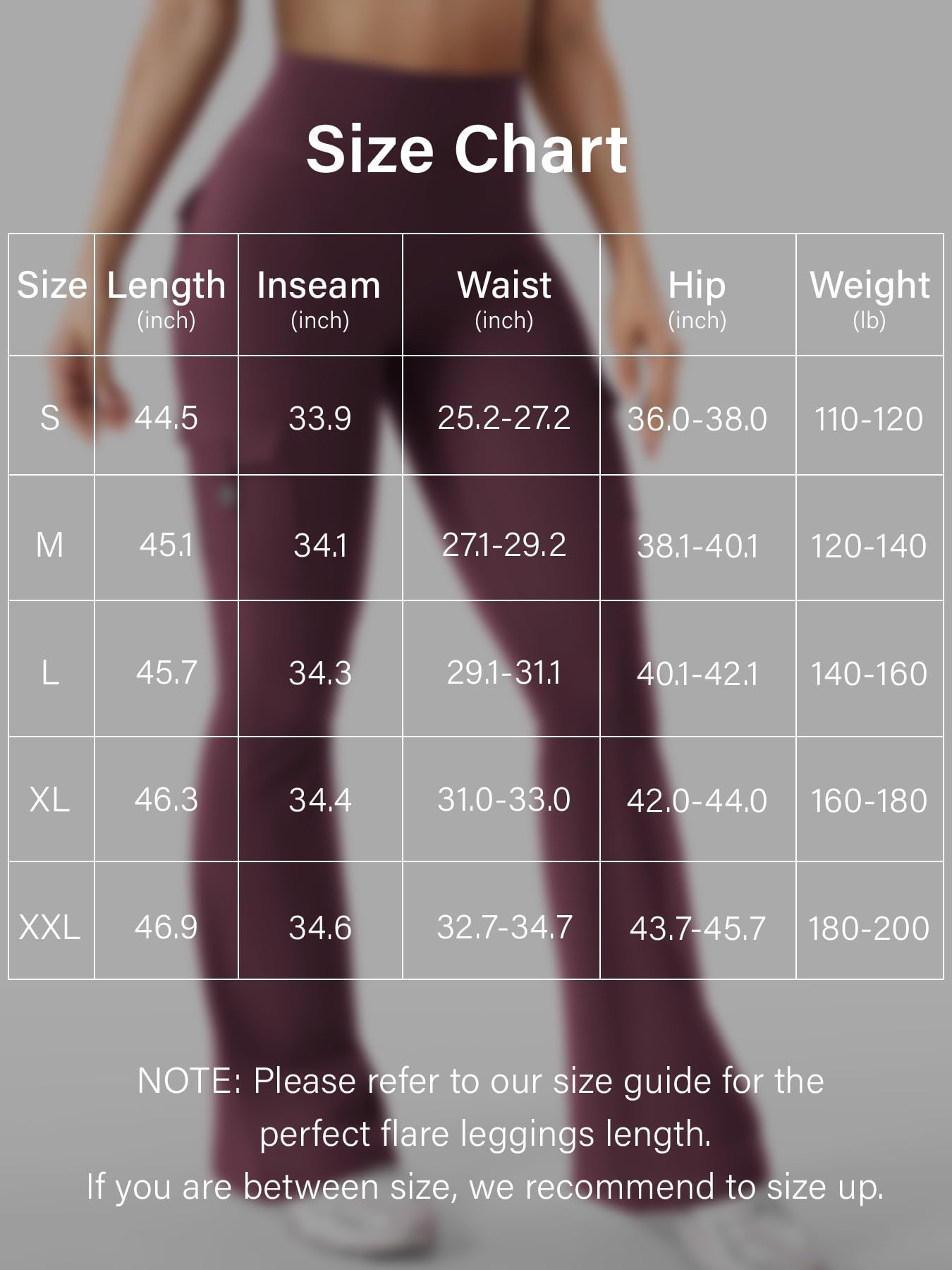 YEOREO CoreFlex Women Workout Flare Leggings with Pockets Hidden Scrunch Cargo Gym Yoga No Front Seam Leggings Black Cherry L