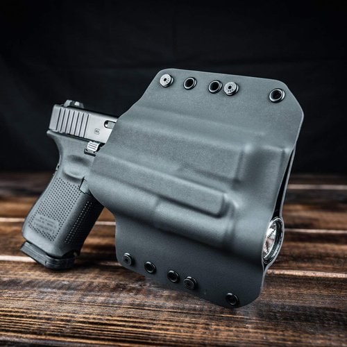 OWB Holster for TLR-7, TLR-7A - Stealth Black USA (Right-Hand, Fits Glock 19,23,32 - Gen 3, 4 & 5 Compatible)