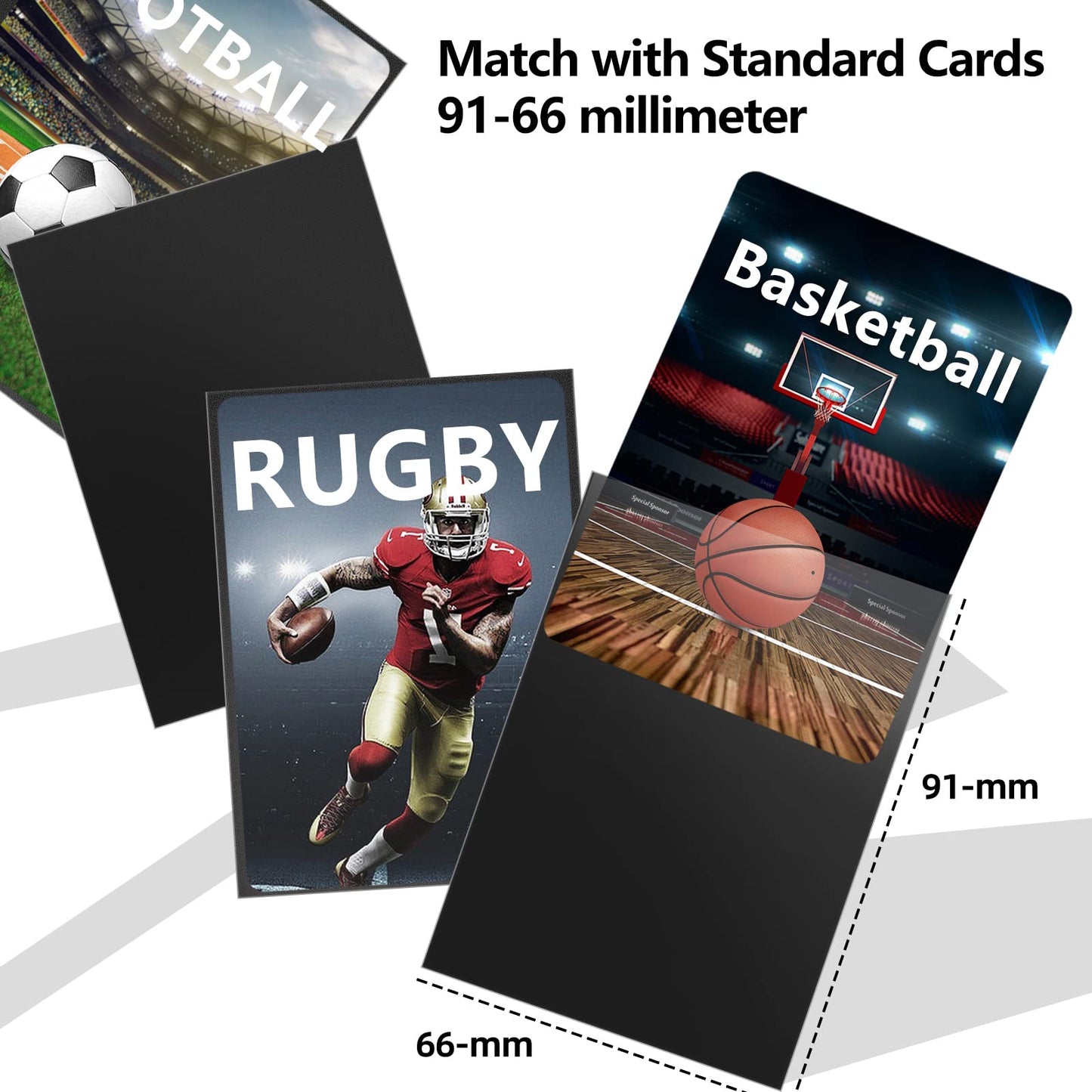Mlikero 500 Black Card Sleeves and 1800+ Card Deck Box