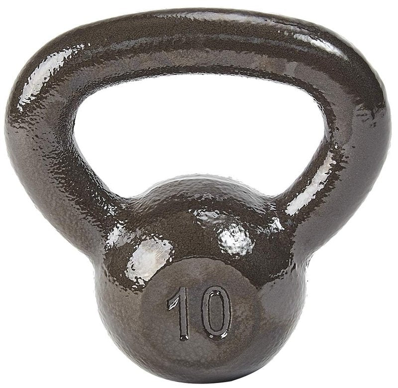 Fitvids Kettlebell Cast Iron Solid Smooth Weights for Strength Training, 5 lbs