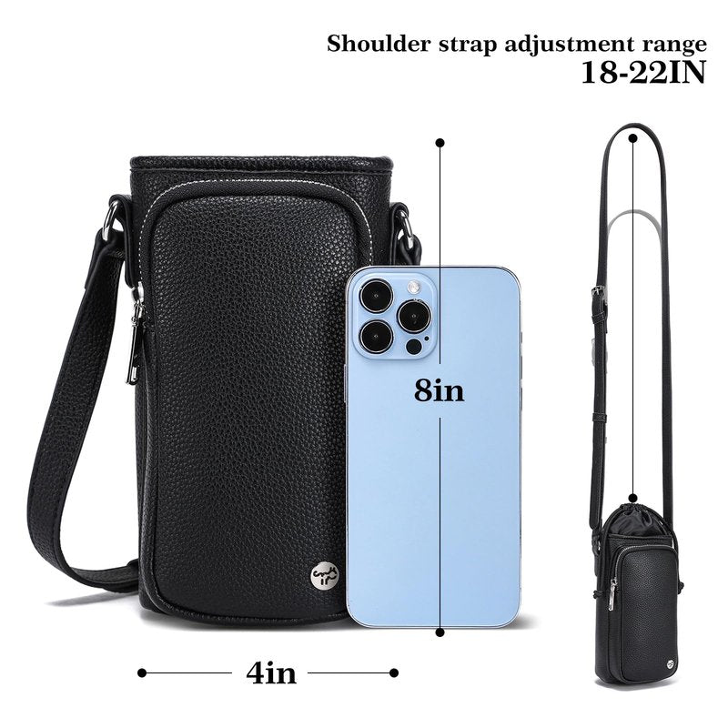 INICAT Leather Water Bottle Holder with Strap Water Bottle Carrier Bag for 32oz Tumbler Insulated(White)