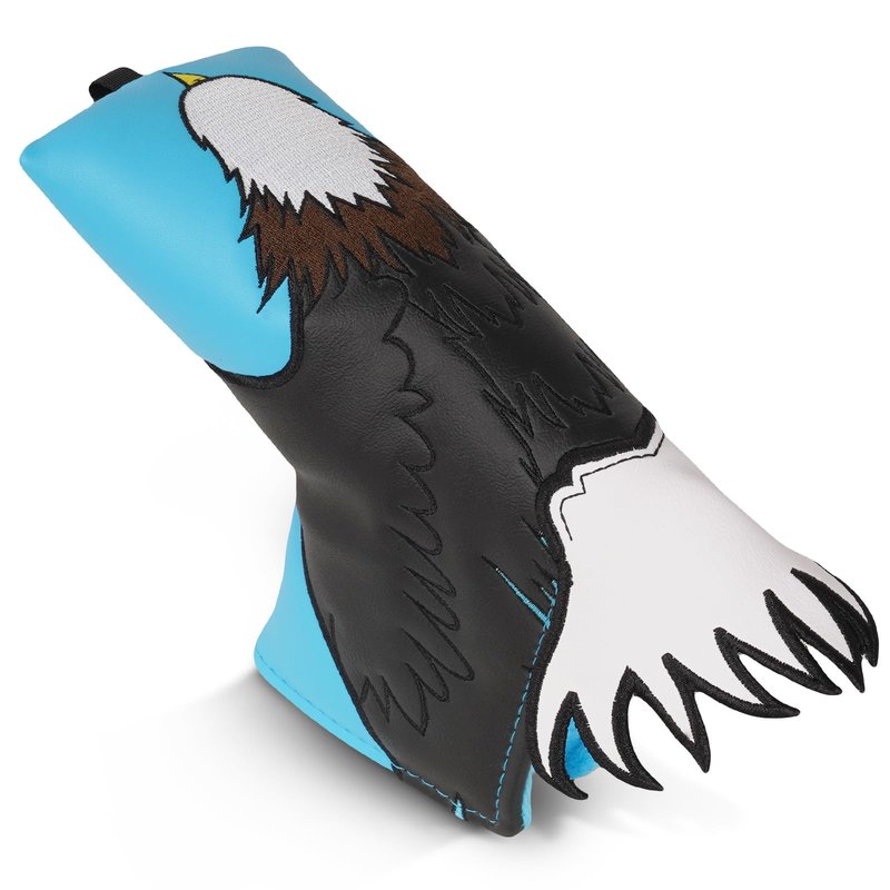 Eagle Blade Putter Cover Magnetic, Premium Leather Golf Putter Headcover for Odyssey Taylormade Scotty Cameron Ping PGX, Blue