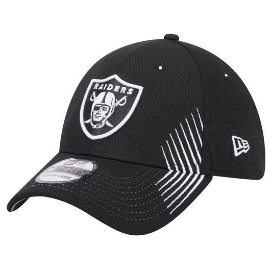 New Era Men's Black Las Vegas Raiders Active 39THIRTY Flex Hat