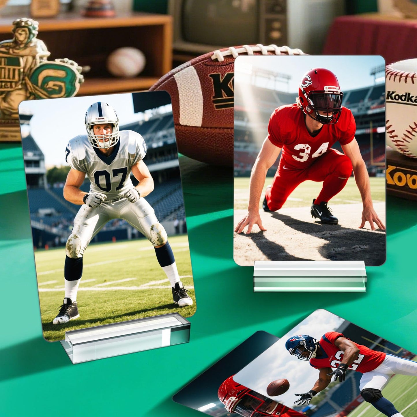 Top Loader Holder, Baseball Card Display Stand for Top Loader, Acrylic Trading Card Holder Display Stand – 10 Pack