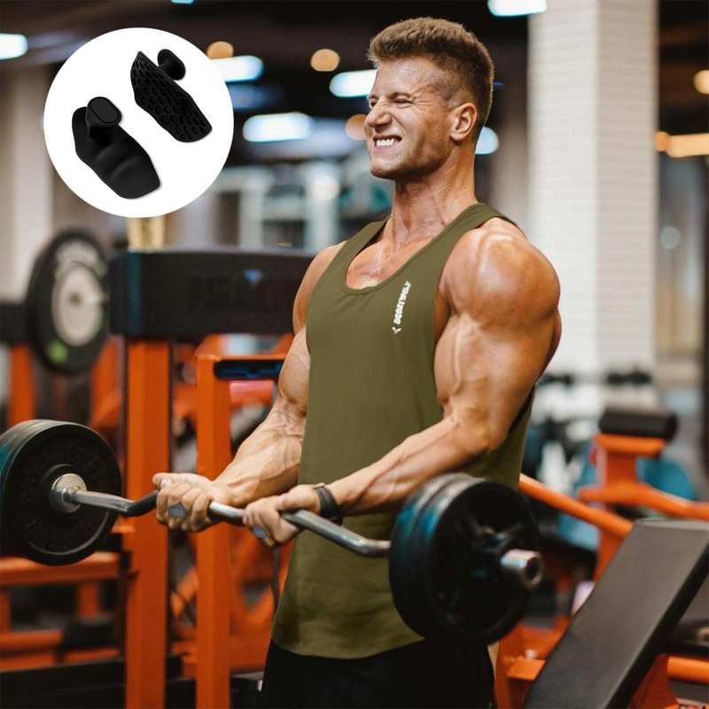 HeDerzel Rypt Grip for Exercise Bodybuilding, Weight Lifting Grips, Anti-Slip Workout Grips for Hand Protection, Rubber Gym Grips, Weightlifting Grips, Weight Lifting Grips for Men and Women